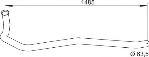DINEX 64131 Exhaust Pipe